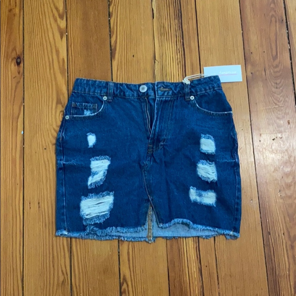 jean skirt